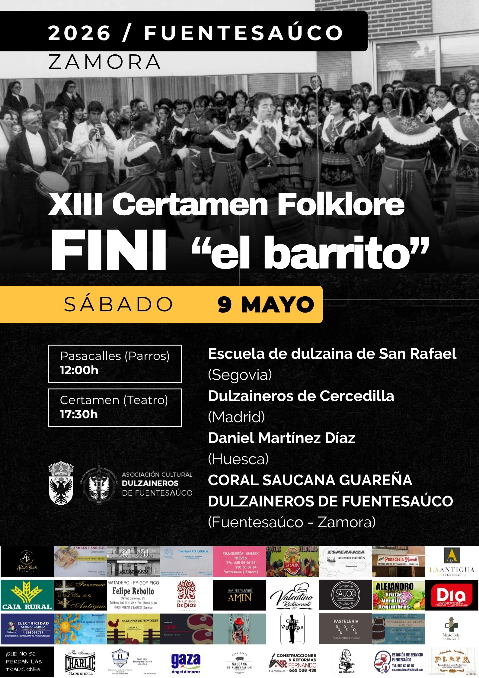 Cartel XII Certamen Folklore Fini el Barrito